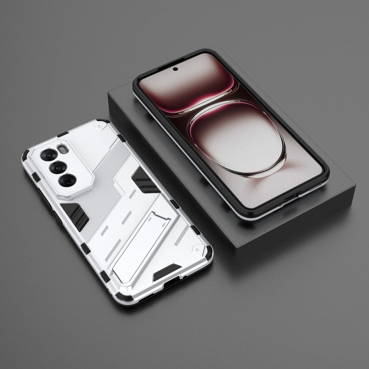 For OPPO Reno12 Pro Global Punk Armor 2 in 1 PC + TPU Phone Case with Holder