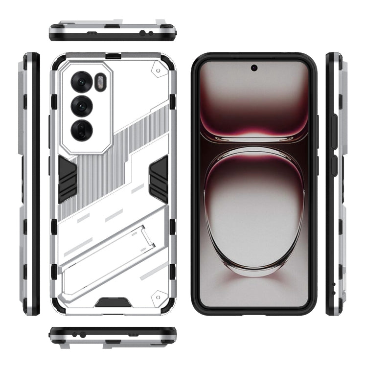 For OPPO Reno12 Pro Global Punk Armor 2 in 1 PC + TPU Phone Case with Holder