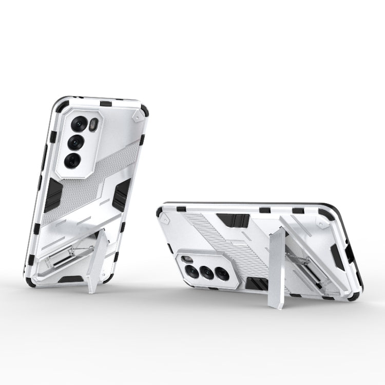 For OPPO Reno12 Pro Global Punk Armor 2 in 1 PC + TPU Phone Case with Holder