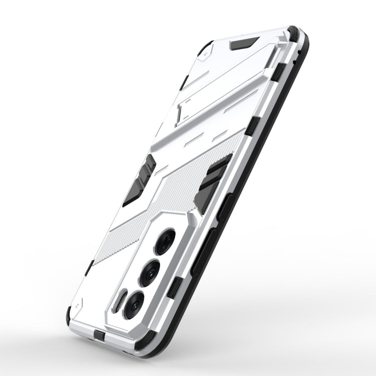 For OPPO Reno12 Pro Global Punk Armor 2 in 1 PC + TPU Phone Case with Holder