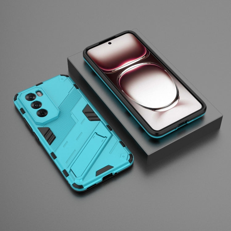 For OPPO Reno12 Pro Global Punk Armor 2 in 1 PC + TPU Phone Case with Holder