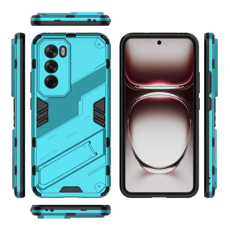 For OPPO Reno12 Pro Global Punk Armor 2 in 1 PC + TPU Phone Case with Holder