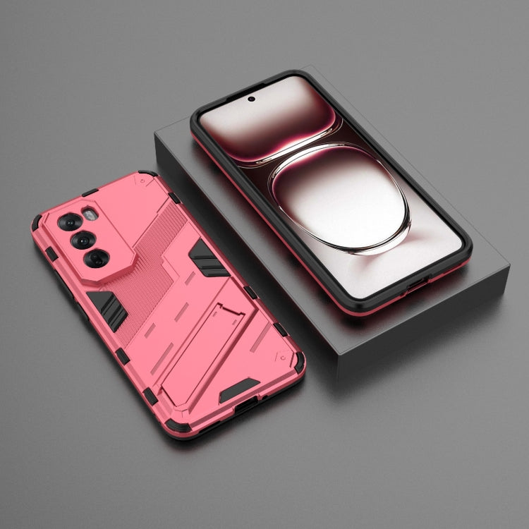 For OPPO Reno12 Pro Global Punk Armor 2 in 1 PC + TPU Phone Case with Holder