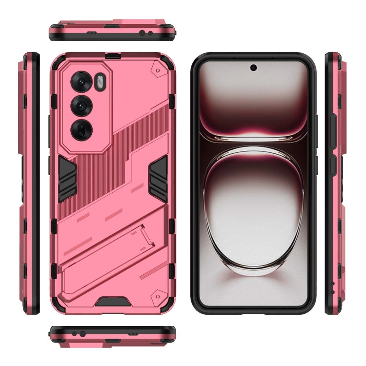 For OPPO Reno12 Pro Global Punk Armor 2 in 1 PC + TPU Phone Case with Holder