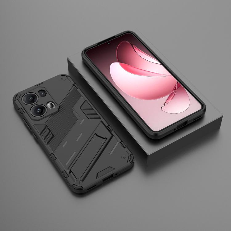For OPPO Reno13 Pro 5G Global Punk Armor 2 in 1 PC + TPU Phone Case with Holder