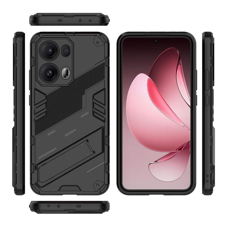 For OPPO Reno13 Pro 5G Global Punk Armor 2 in 1 PC + TPU Phone Case with Holder