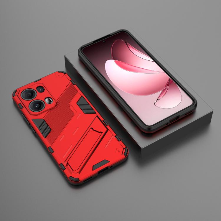 For OPPO Reno13 Pro 5G Global Punk Armor 2 in 1 PC + TPU Phone Case with Holder