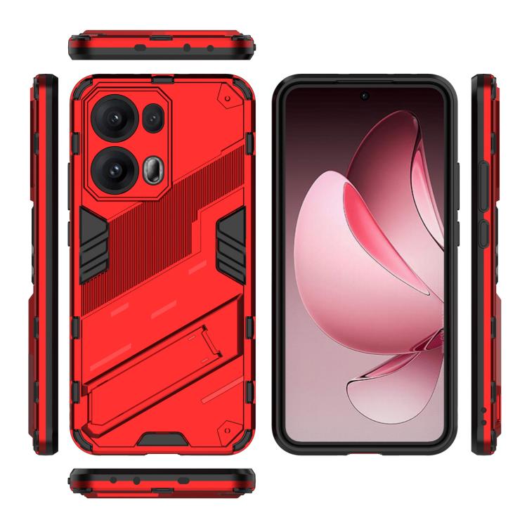 For OPPO Reno13 Pro 5G Global Punk Armor 2 in 1 PC + TPU Phone Case with Holder