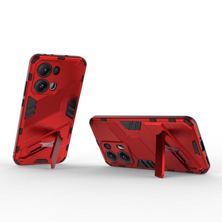 For OPPO Reno13 Pro 5G Global Punk Armor 2 in 1 PC + TPU Phone Case with Holder