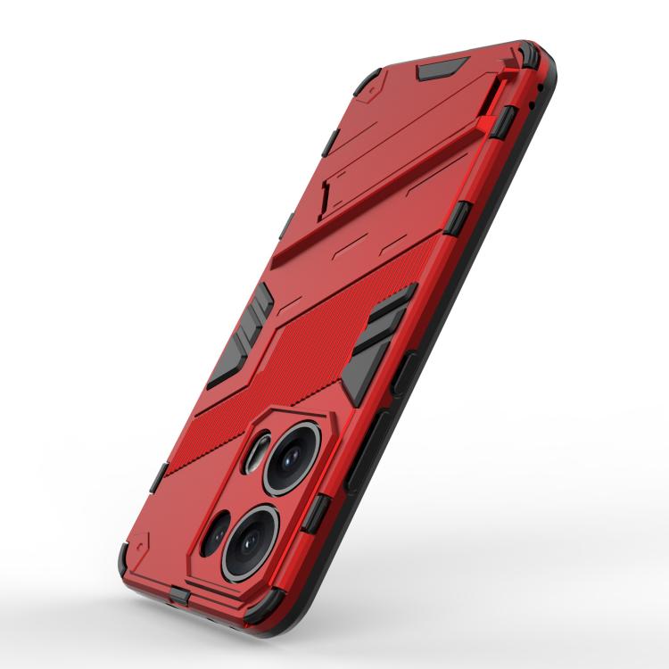 For OPPO Reno13 Pro 5G Global Punk Armor 2 in 1 PC + TPU Phone Case with Holder