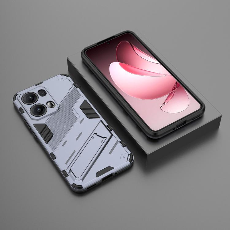 For OPPO Reno13 Pro 5G Global Punk Armor 2 in 1 PC + TPU Phone Case with Holder