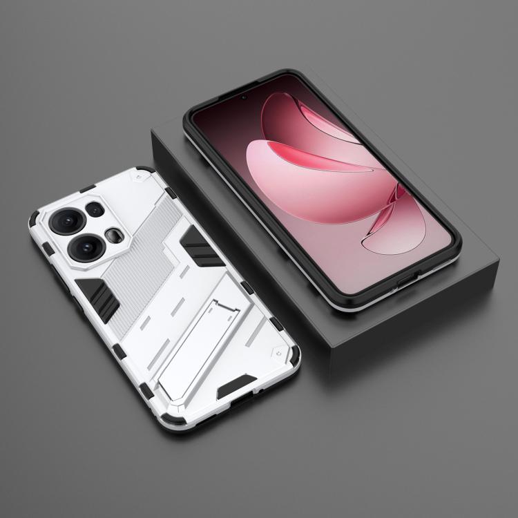 For OPPO Reno13 Pro 5G Global Punk Armor 2 in 1 PC + TPU Phone Case with Holder