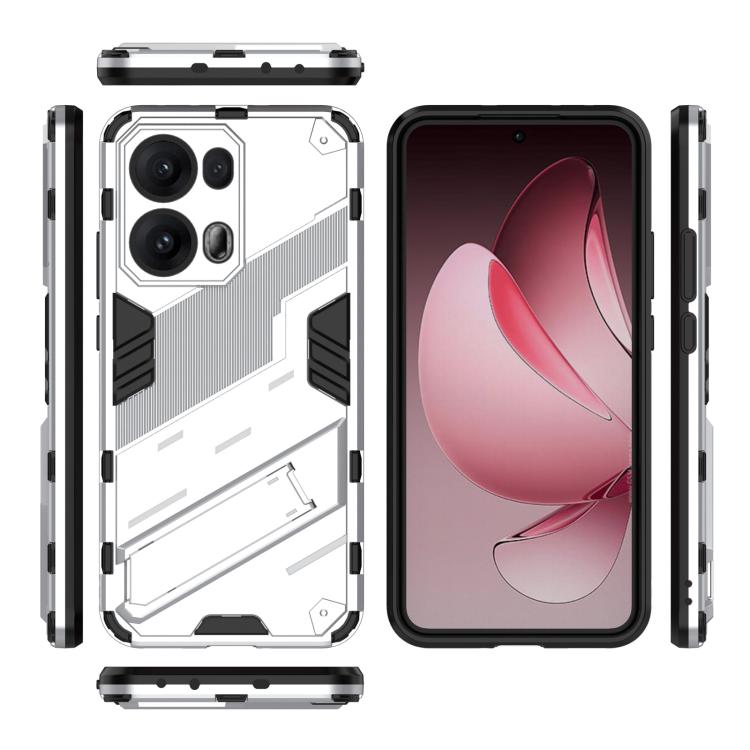 For OPPO Reno13 Pro 5G Global Punk Armor 2 in 1 PC + TPU Phone Case with Holder