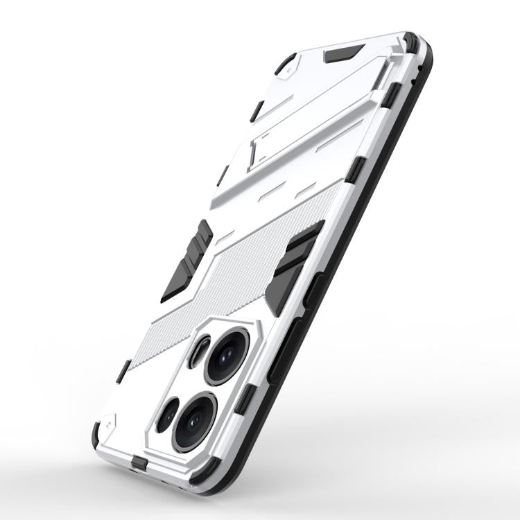 For OPPO Reno13 Pro 5G Global Punk Armor 2 in 1 PC + TPU Phone Case with Holder