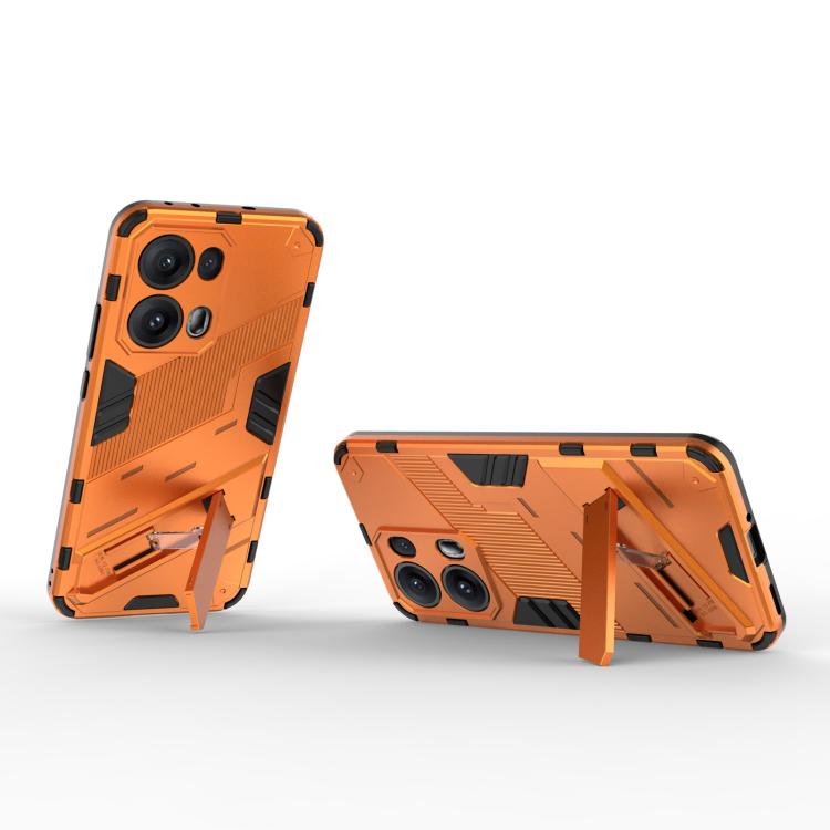For OPPO Reno13 Pro 5G Global Punk Armor 2 in 1 PC + TPU Phone Case with Holder