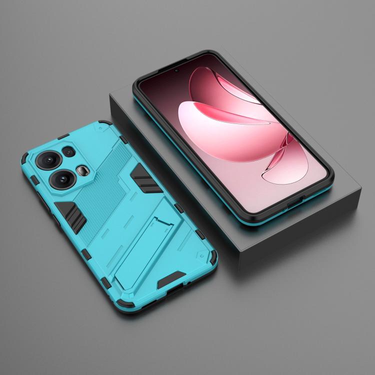 For OPPO Reno13 Pro 5G Global Punk Armor 2 in 1 PC + TPU Phone Case with Holder