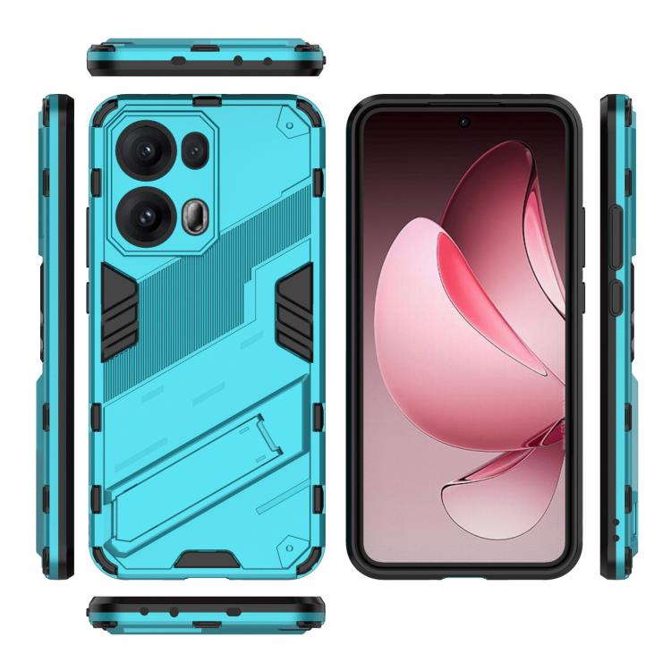 For OPPO Reno13 Pro 5G Global Punk Armor 2 in 1 PC + TPU Phone Case with Holder