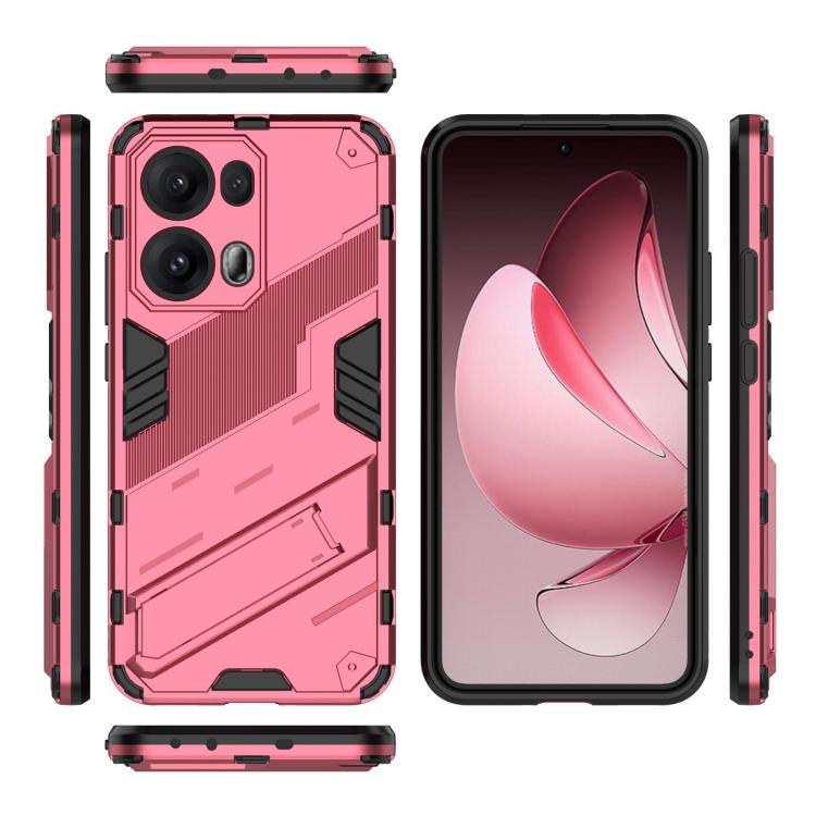 For OPPO Reno13 Pro 5G Global Punk Armor 2 in 1 PC + TPU Phone Case with Holder