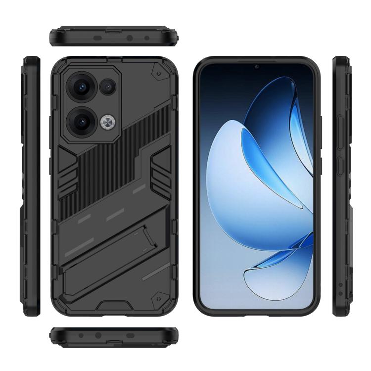 For OPPO Reno13 5G Global Punk Armor 2 in 1 PC + TPU Phone Case with Holder