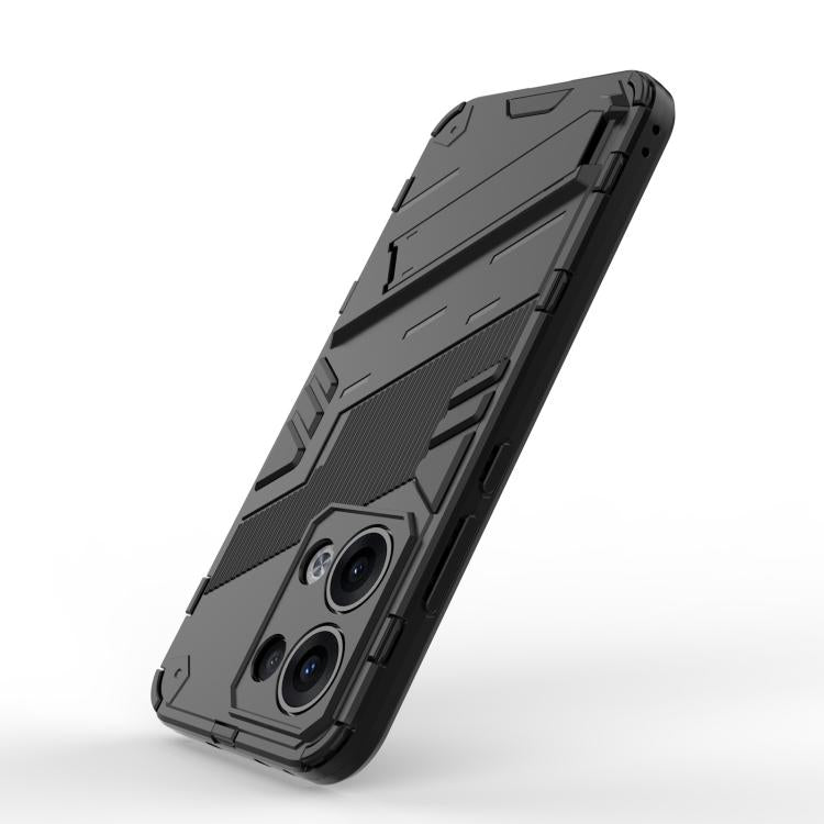 For OPPO Reno13 5G Global Punk Armor 2 in 1 PC + TPU Phone Case with Holder