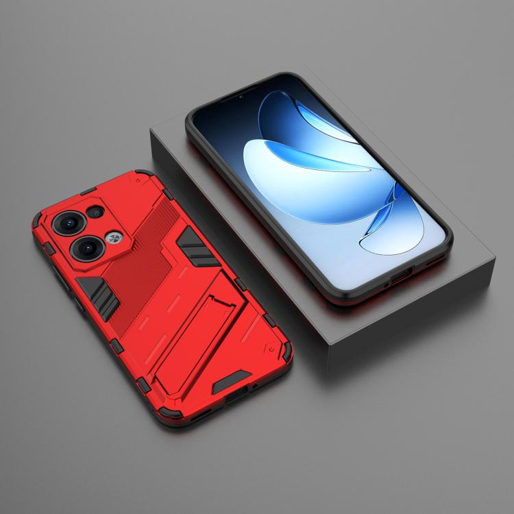 For OPPO Reno13 5G Global Punk Armor 2 in 1 PC + TPU Phone Case with Holder