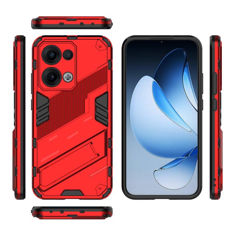 For OPPO Reno13 5G Global Punk Armor 2 in 1 PC + TPU Phone Case with Holder