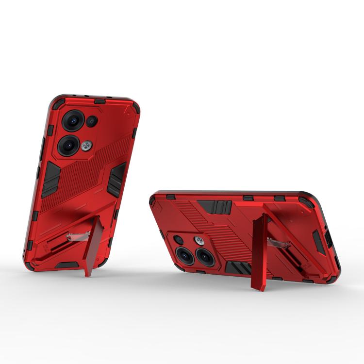 For OPPO Reno13 5G Global Punk Armor 2 in 1 PC + TPU Phone Case with Holder