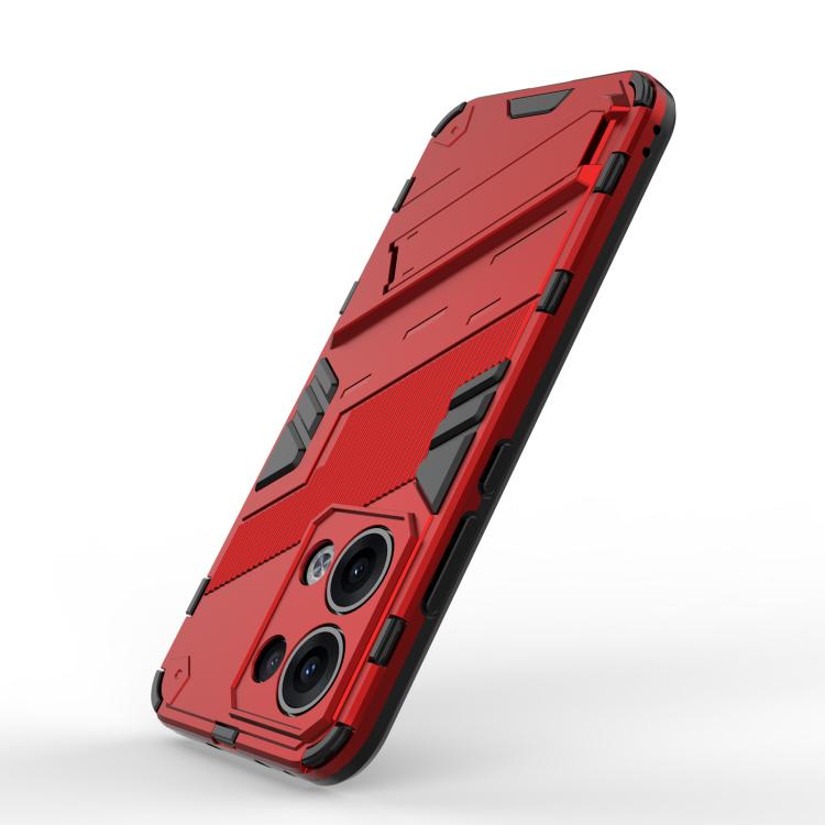 For OPPO Reno13 5G Global Punk Armor 2 in 1 PC + TPU Phone Case with Holder
