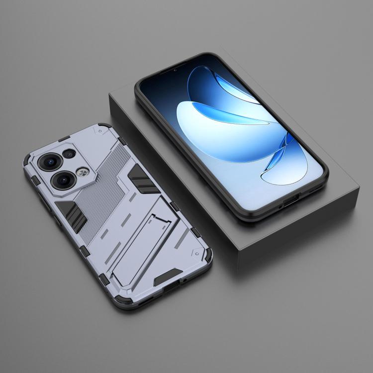 For OPPO Reno13 5G Global Punk Armor 2 in 1 PC + TPU Phone Case with Holder