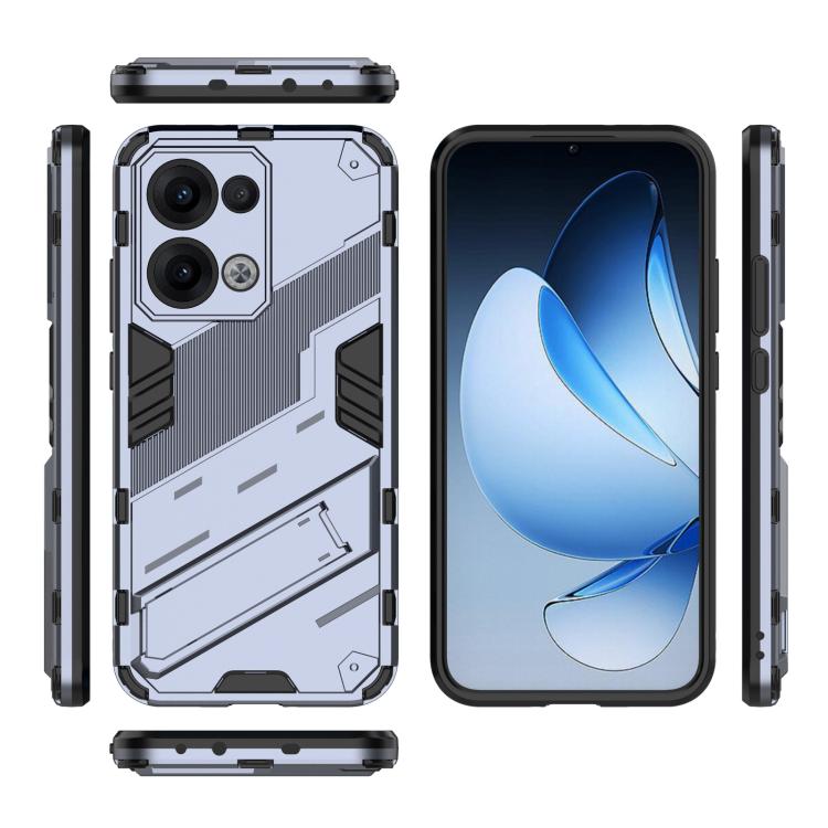For OPPO Reno13 5G Global Punk Armor 2 in 1 PC + TPU Phone Case with Holder
