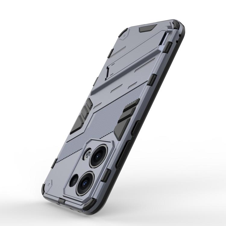 For OPPO Reno13 5G Global Punk Armor 2 in 1 PC + TPU Phone Case with Holder