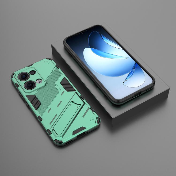 For OPPO Reno13 5G Global Punk Armor 2 in 1 PC + TPU Phone Case with Holder