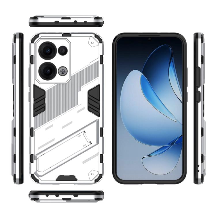 For OPPO Reno13 5G Global Punk Armor 2 in 1 PC + TPU Phone Case with Holder