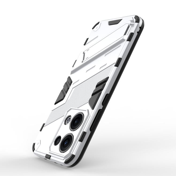 For OPPO Reno13 5G Global Punk Armor 2 in 1 PC + TPU Phone Case with Holder