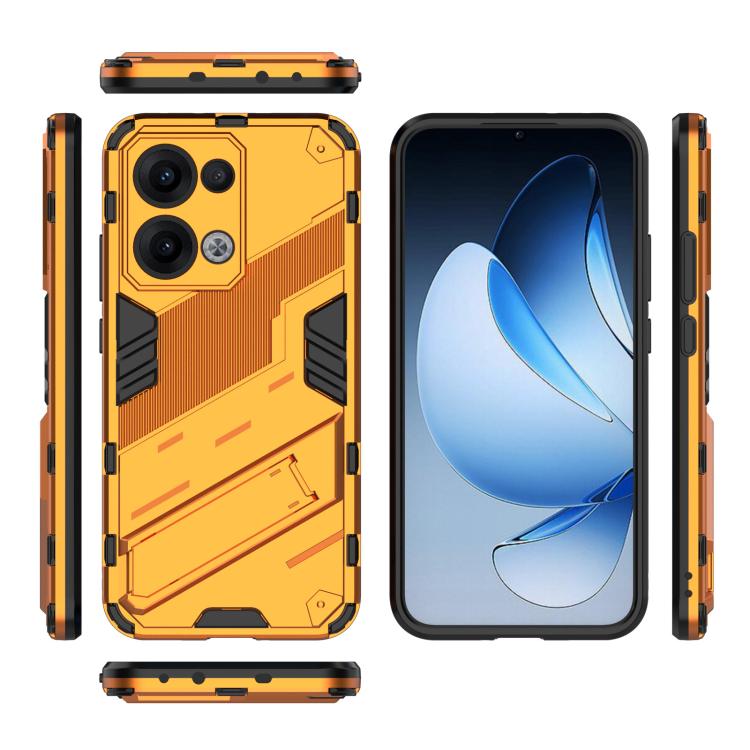 For OPPO Reno13 5G Global Punk Armor 2 in 1 PC + TPU Phone Case with Holder