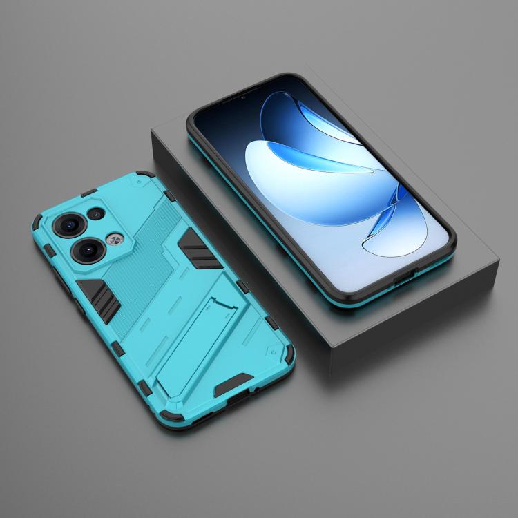For OPPO Reno13 5G Global Punk Armor 2 in 1 PC + TPU Phone Case with Holder