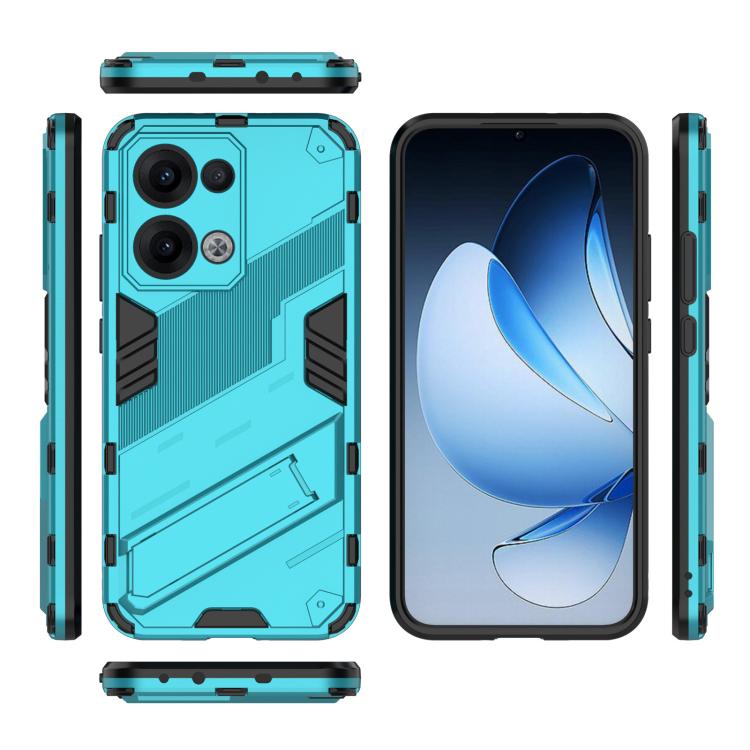 For OPPO Reno13 5G Global Punk Armor 2 in 1 PC + TPU Phone Case with Holder