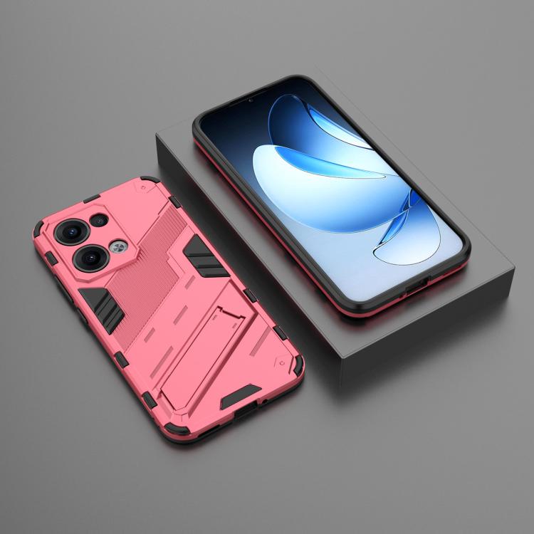 For OPPO Reno13 5G Global Punk Armor 2 in 1 PC + TPU Phone Case with Holder