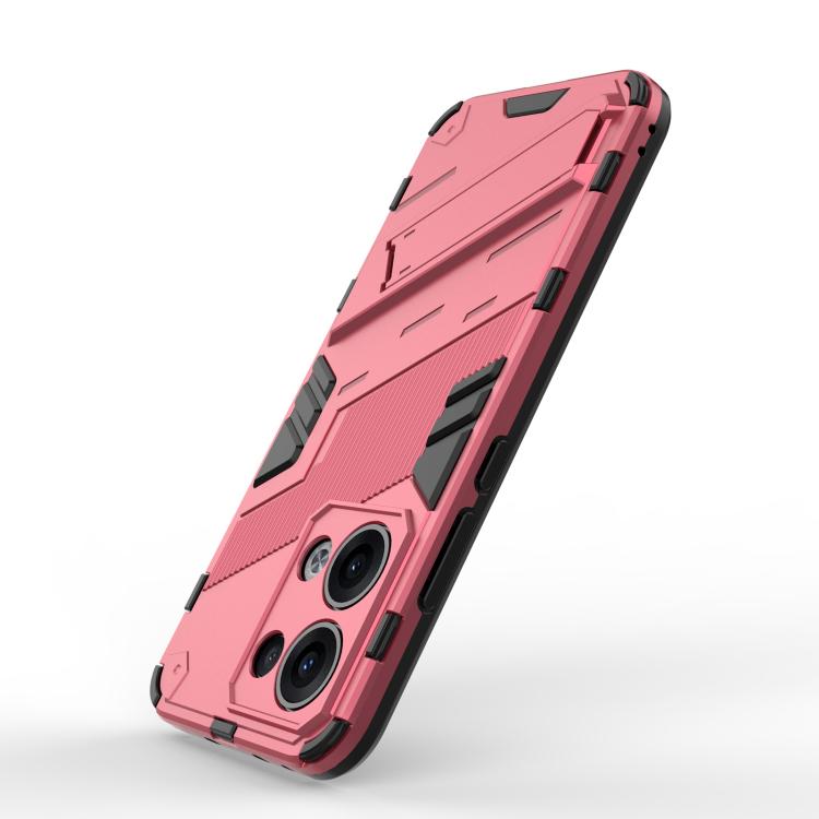 For OPPO Reno13 5G Global Punk Armor 2 in 1 PC + TPU Phone Case with Holder