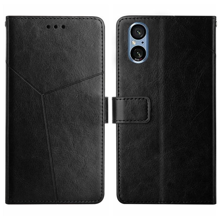 For Sony Xperia 5 V Y-shaped Pattern Flip Leather Phone Case