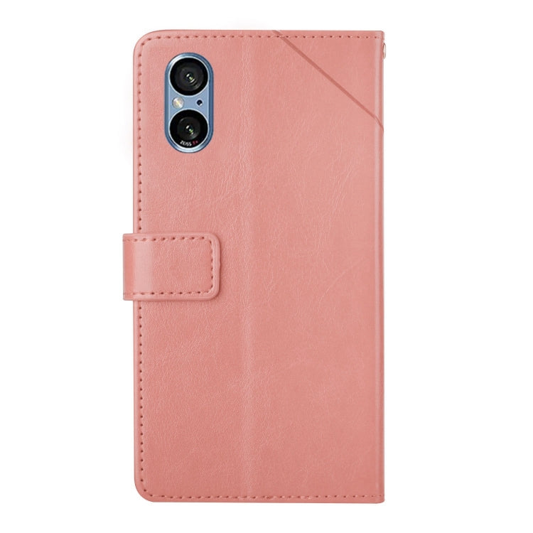 For Sony Xperia 5 V Y-shaped Pattern Flip Leather Phone Case