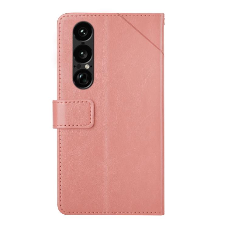 For Sony Xperia 1 VII Y-shaped Pattern Flip Leather Phone Case