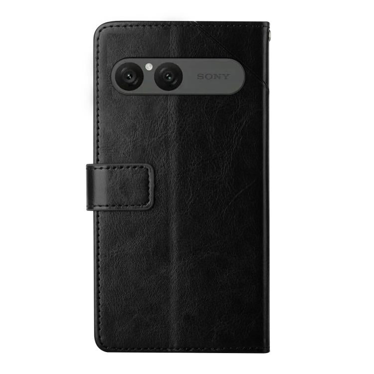 For Sony Xperia 10 VII Y-shaped Pattern Flip Leather Phone Case