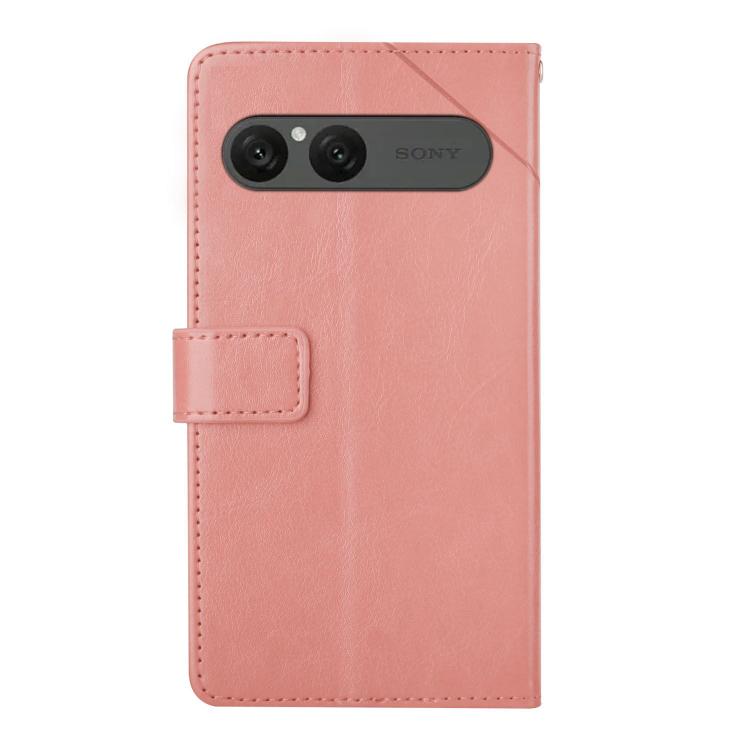 For Sony Xperia 10 VII Y-shaped Pattern Flip Leather Phone Case