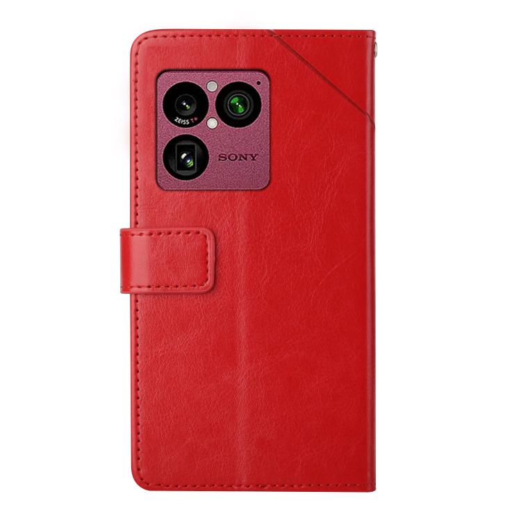 For Sony Xperia 1 VIII Y-shaped Pattern Flip Leather Phone Case