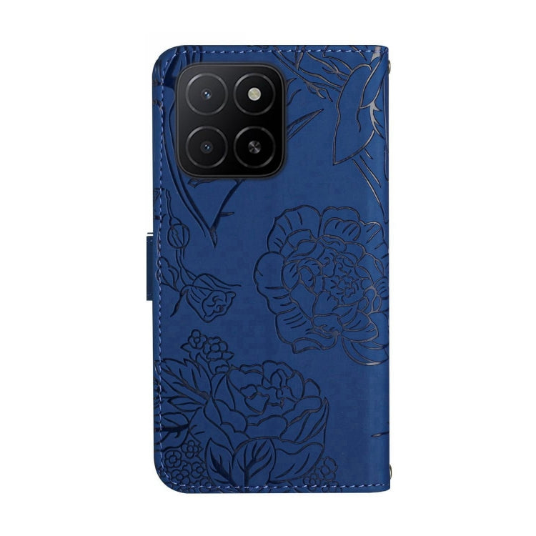 For Honor X5b 4G / X5b Plus 4G HT03 Skin Feel Butterfly Embossed Flip Leather Phone Case