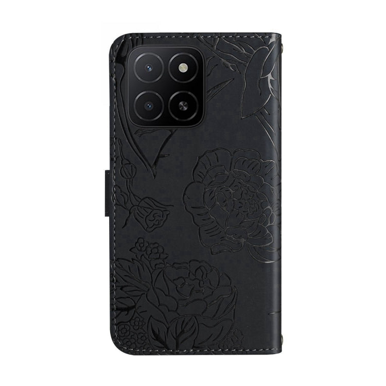 For Honor X5b 4G / X5b Plus 4G HT03 Skin Feel Butterfly Embossed Flip Leather Phone Case