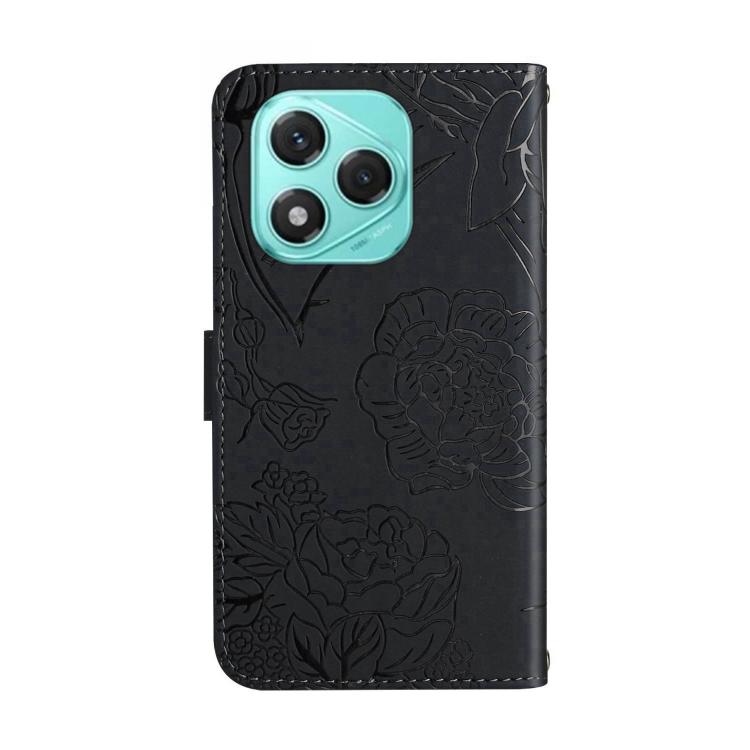 For Honor 400 Lite Global HT03 Skin Feel Butterfly Embossed Flip Leather Phone Case