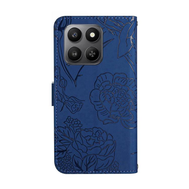 For Honor 400 Smart 5G HT03 Skin Feel Butterfly Embossed Flip Leather Phone Case