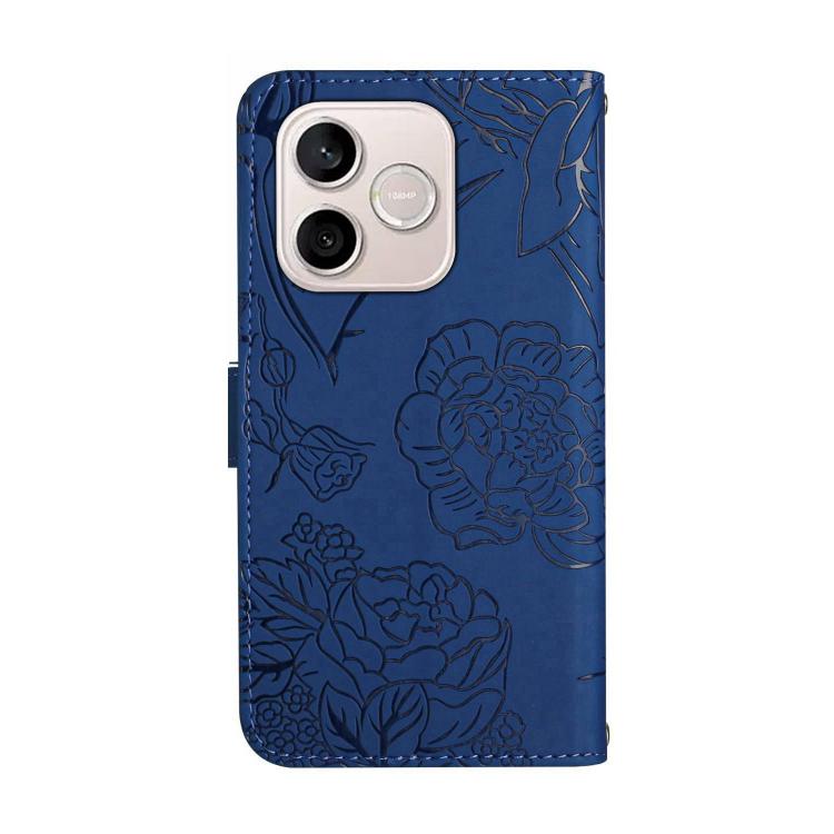 For Honor 600 Lite Global HT03 Skin Feel Butterfly Embossed Flip Leather Phone Case